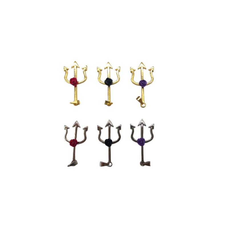 Pingente Tridente c/ Rosa TAM. G em Oferta na Shopee