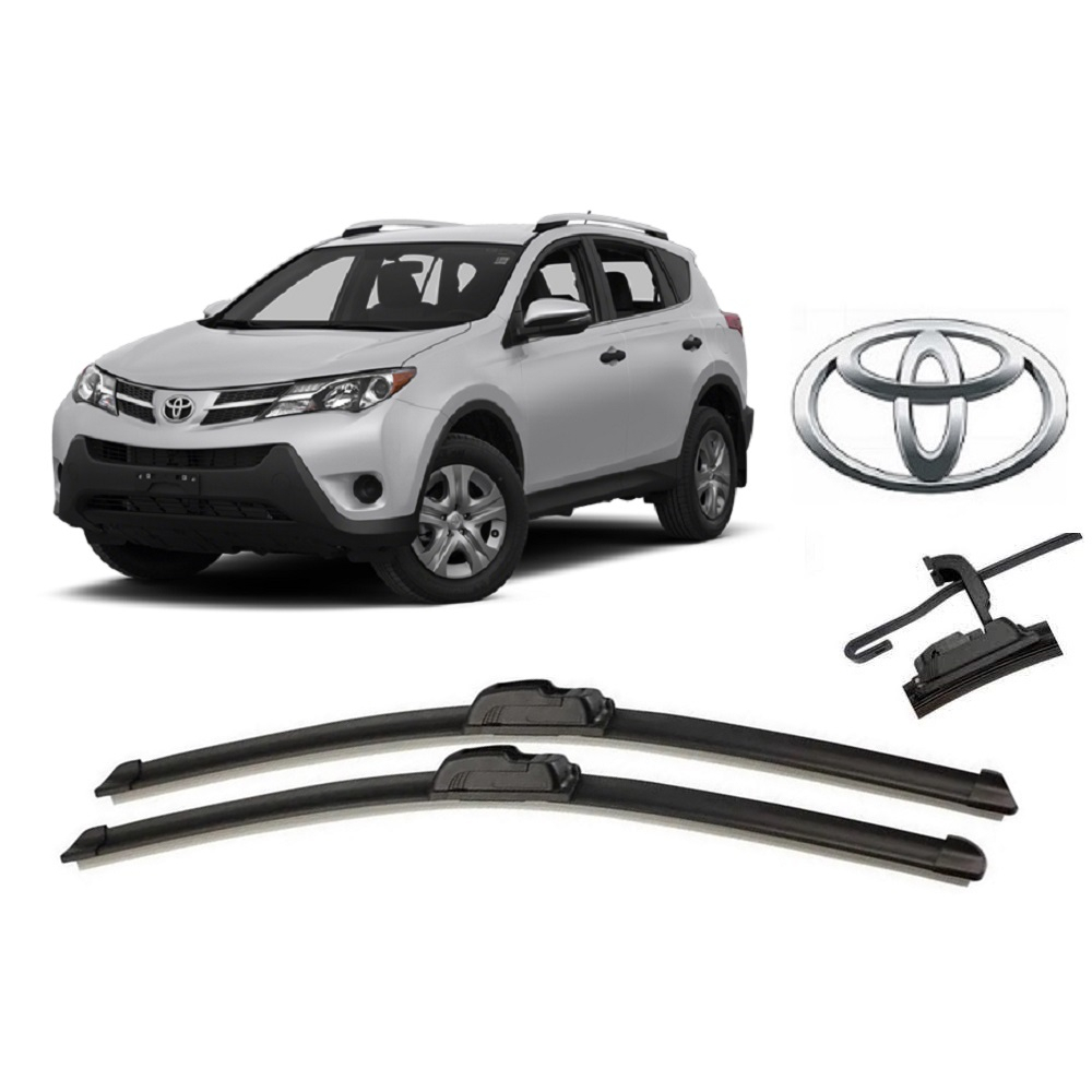 Par de Palhetas para Limpador de Parabrisa Dianteiro para Toyota RAV4 ano 2005 2006 2007 2008 2009 2010 2011 2012 2013