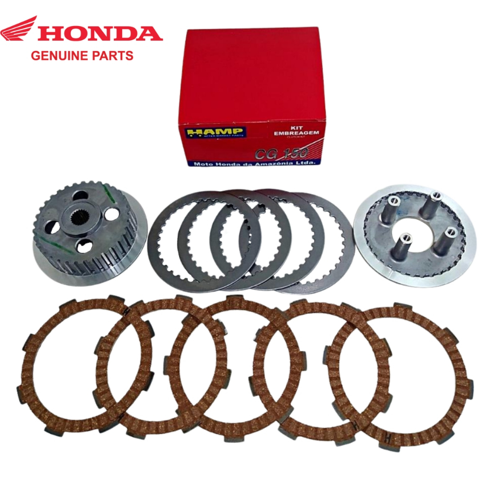 Kit Embreagem Completa Start Fan Titan 125 150 160 Hamp Original Honda em Oferta na Shopee