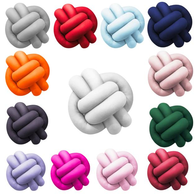 Almofada Nó Nozinho Escandinavo Varias Cores Linda Decoração Luxo em Oferta na Shopee