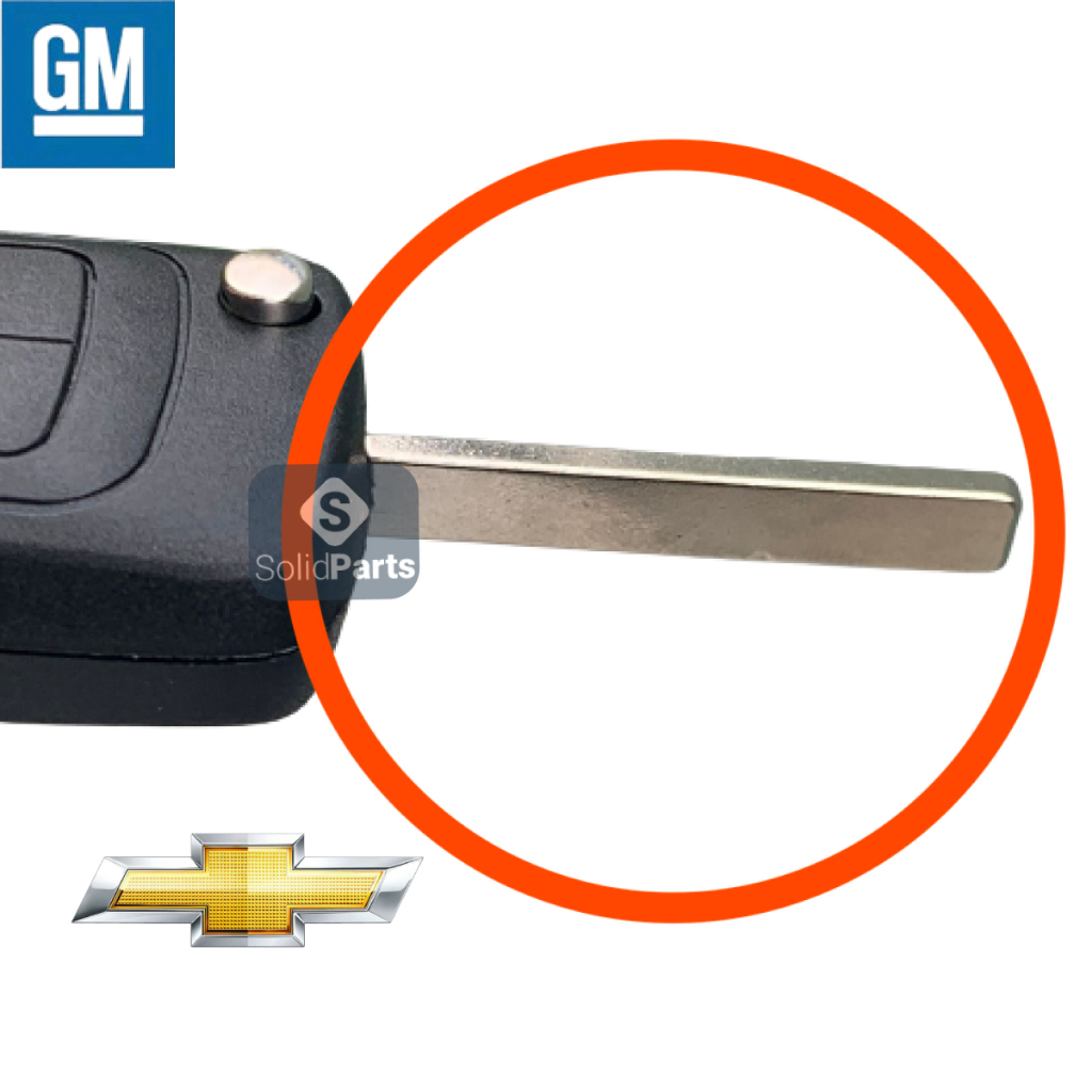 Kit Capa Chave Canivete Gm Onix Cruze Montana Spin Prisma Cobalt + Bateria + Chave de Fenda