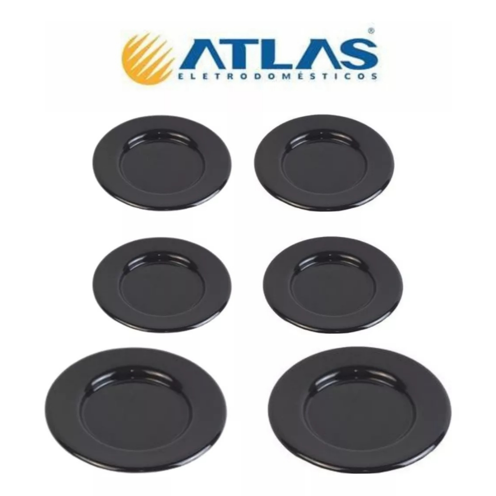 Kit 6 Tampas Espalhadores Fogão Atlas Atenas