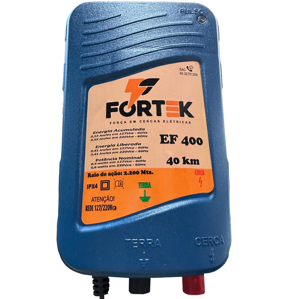 Aparelho De Choque Elétrico Eletrificador Cerca Eletrica Rural 40km em Oferta na Shopee