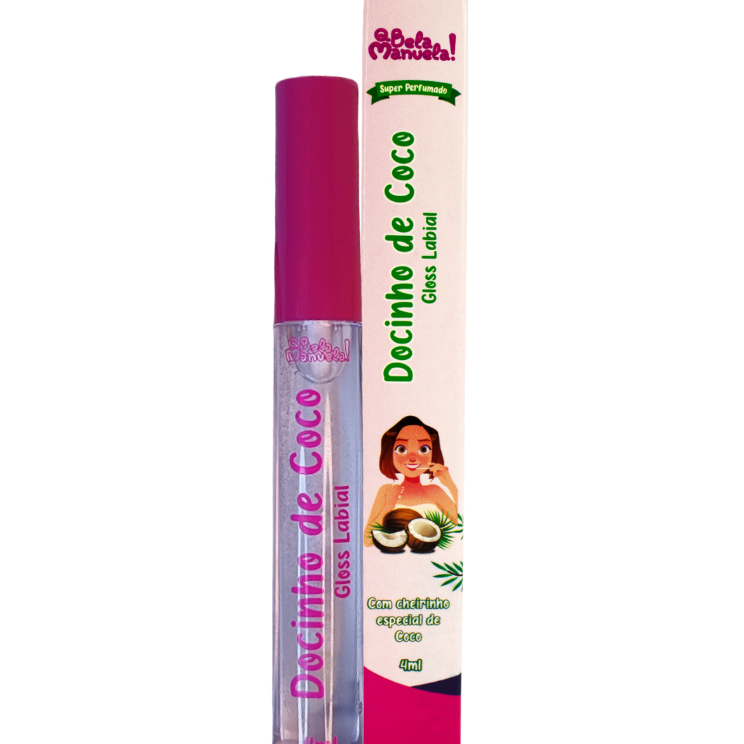 Gloss Labial Docinho De Coco em Oferta na Shopee