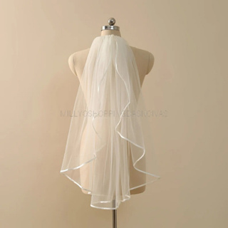 Véu Curto Cetim Noiva Casamento Pente Mantilha Branco V108 em Oferta na Shopee