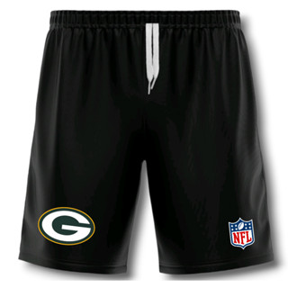 Bermudas Shorts NFL Green Bay Packers Dry Fit Futebol Americano Academia Masculino C/Bolsos