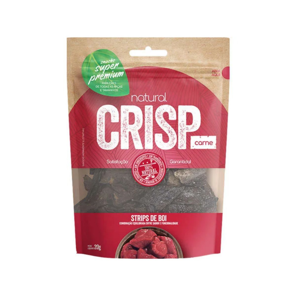 Petisco Natural Crisp Isca Bovina para Gatos 20g