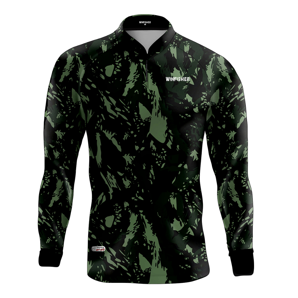 Camiseta Caça e Pesca Winfisher Proteção Solar UV50 - Camuflado Militar