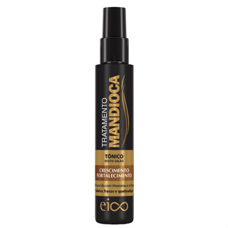 Eico Tônico Fortalecedor Antiqueda Tratamento Mandioca 120ml Fortalecimento Crescimento Cabelos Fragilizados