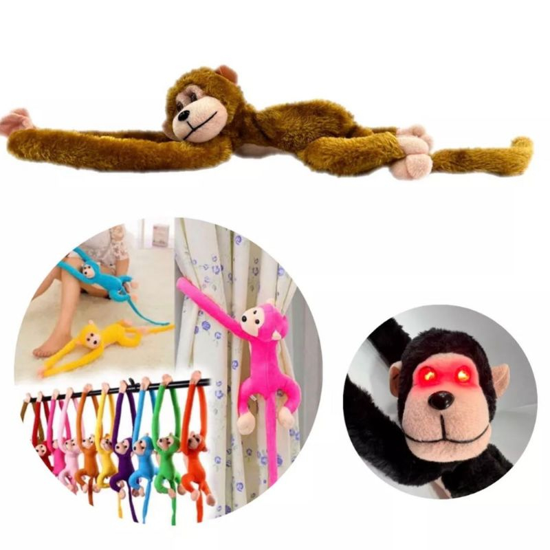 Ursinho de Pelucia Macaquinho de Pendurar Ursinhos do Kawai Fofo e 100% Polyester Com luz e Som./WJ03