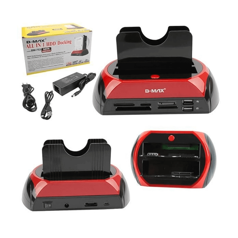Dock Station P/ 2 Hd Sata 2,5'' E 3,5'' Usb E-sata Usb 2.0[B-max]