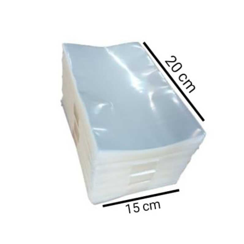 560uni saco cristal pp 15x20cm espessura 006mm pacote c/ 1kg de plástico transparente