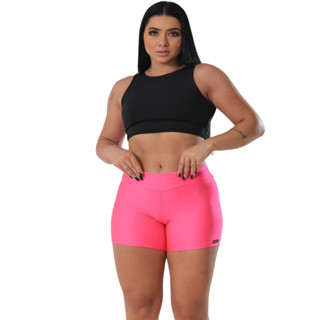 Shortinho Legging Curto Academia Praia Caminhada Lazer Suplex Até Plus Zize