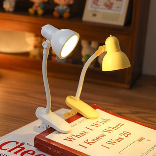 Mini Lâmpada De Mesa LED Alimentada Por Bateria Livro De Leitura com Clipe De suporte Luz…