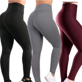 Calça Legging Feminina Modeladora Cintura Alta Dia a Dia Academia Fitness