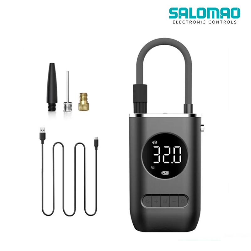 Calibrador Compressor Pneu Digital Carro Moto Bike Sem Fio