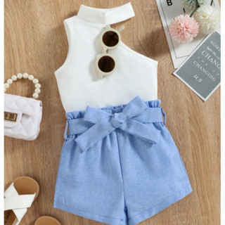 6 mese a 14 anos - Linha Infantil Kit de Menina 3 peças - Valor Promocional Conjuntos para Menina Produtos de Verão para Menina