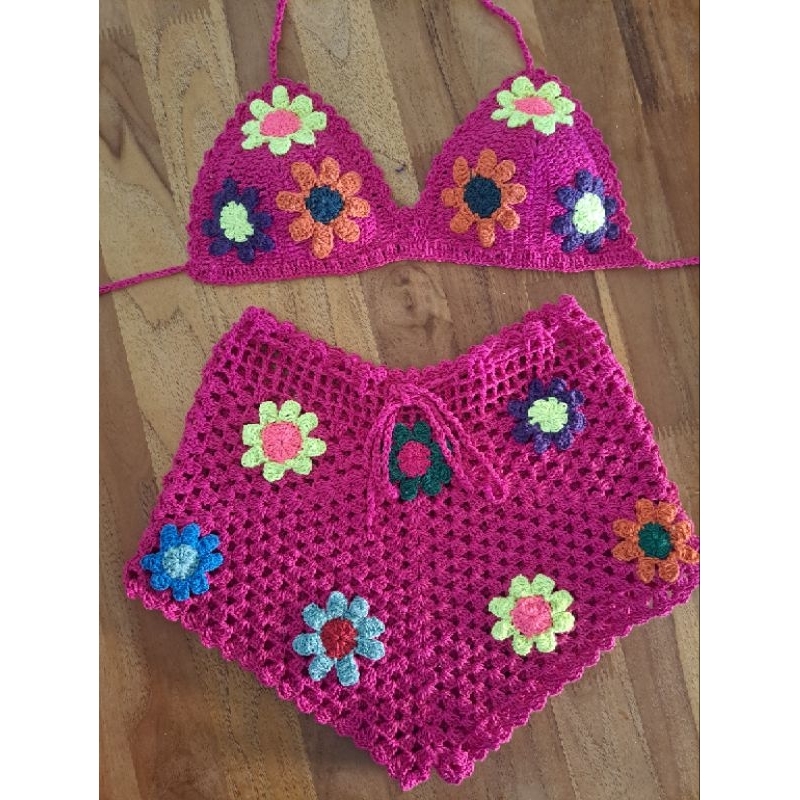 Cropped Crochê Flor: Onde Comprar | BuscaProdutos