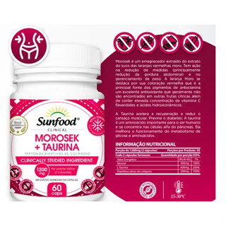 MoroSeek + Taurina 1200mg - 60 caps Sunfood