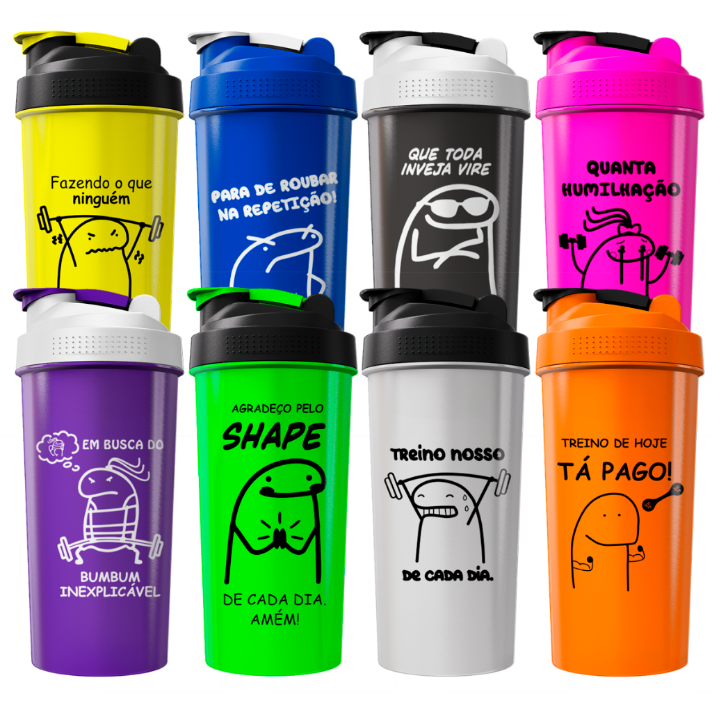 Coqueteleira Memes Divertidos - Garrafinha Academia Shaker em Oferta na Shopee