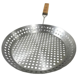 Frigideira Grelhar Mor Panela Para Churrasqueira Inox Grande