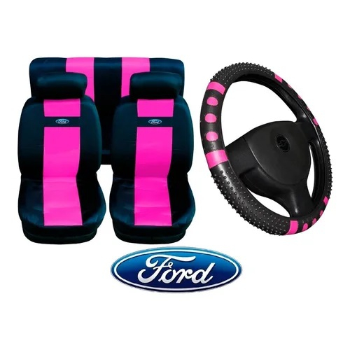 kit capa banco carro assento couro + volante Ford ESCORT XR3