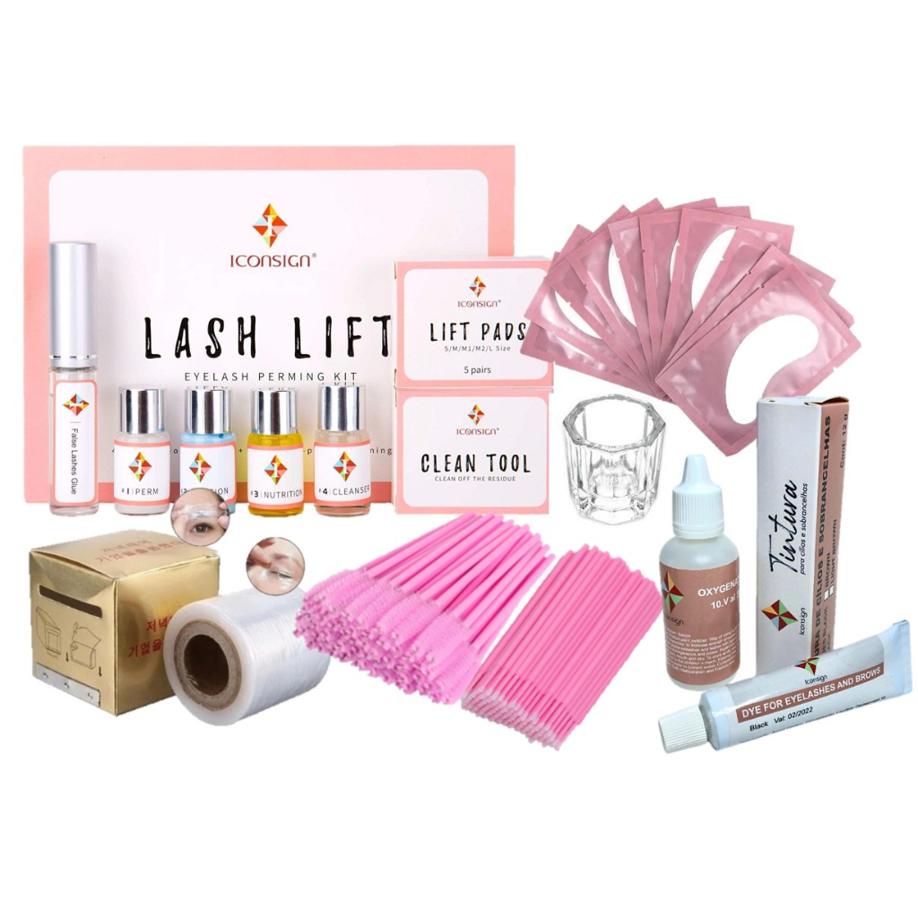 Lash Lifting Completo Permanente Cílios Tintura Ox E Pad - Brown Lamination em Oferta na Shopee
