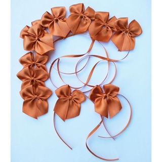 Laço de Cetim, Nº5 (22mm) Acompanha  a fita de amarração, 50 ou 100 unid, para artesanato,  convites... em Oferta na Shopee