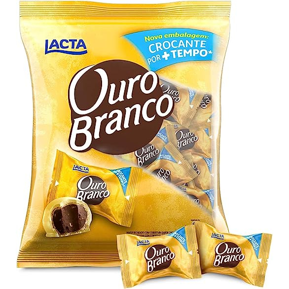 Pacote Bombom Lacta Ouro Branco 1kg