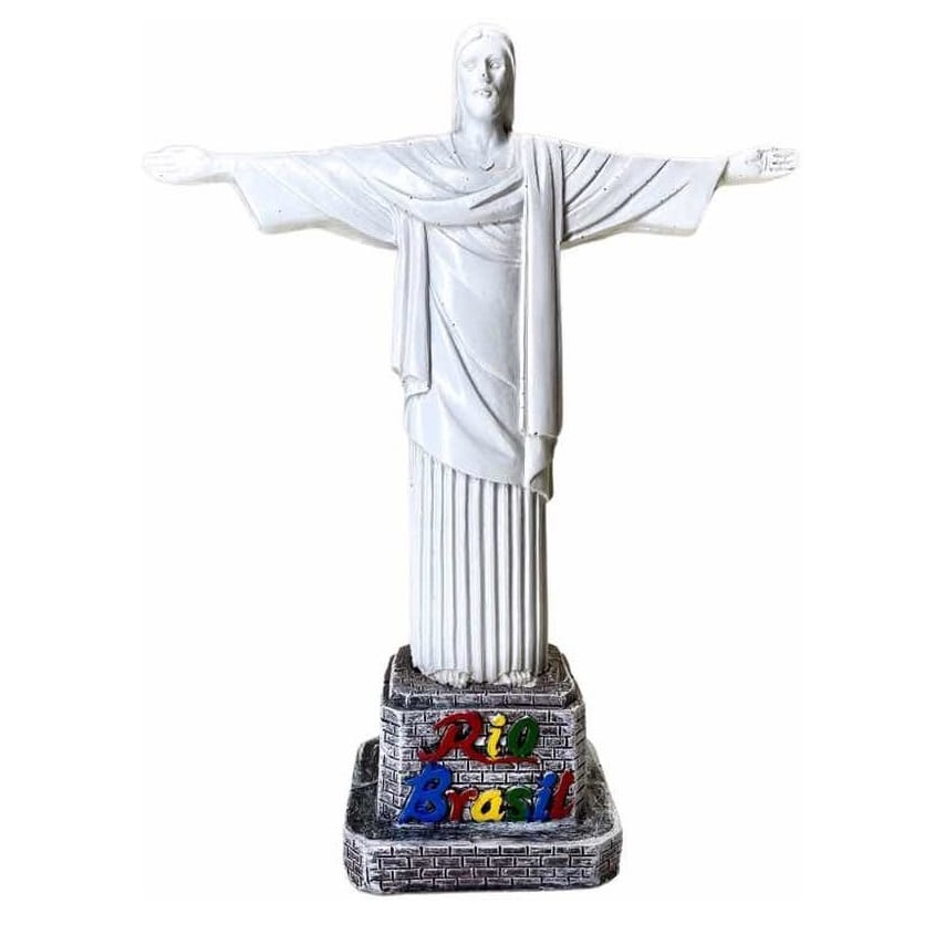 Enfeite Imagem Estátua Cristo Redentor Resina Lembrança Rio de Janeiro