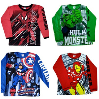 Camisa blusa manga longa comprida personagem infantil herói inverno