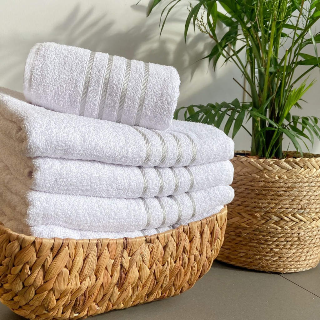 10 Toalha de Banho Branca : Hotel - Pousada - Casa - Spa - Estética - Airbnb