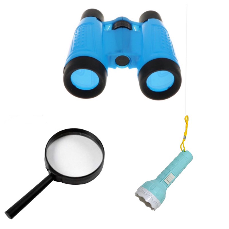 Imagem Kit Detetive Infantil Binóculo Lupa Lanterna Adventure