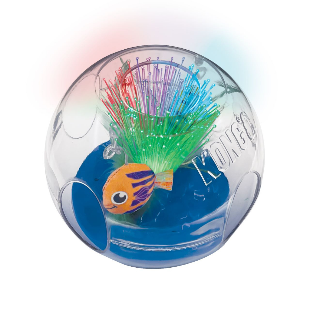 Brinquedo Interativo Com Luz Catnip Para Gato Kong Aquário