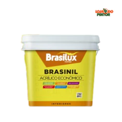 Tinta Látex Branco Gelo Economica Para Parede 18l Brasilux