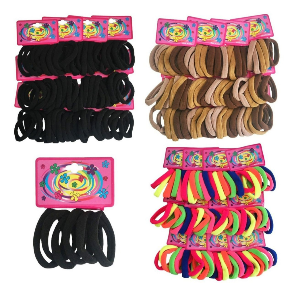 Kit 6-72 Unidades Elástico De Cabelo Feminino Rabico De Cabelo