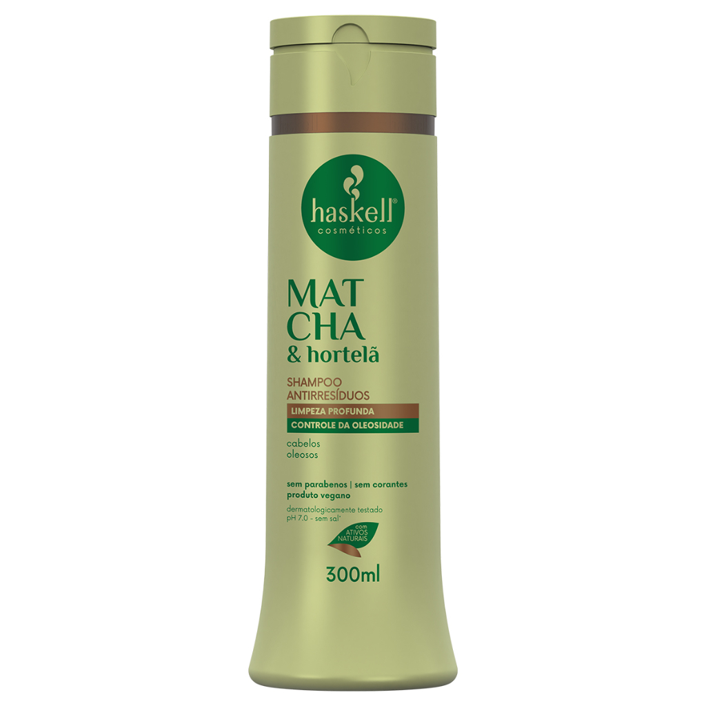 Shampoo Antiressíduos Matcha & Hortelã 300ml