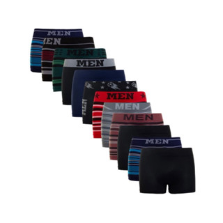 Kit com 10 Cuecas Boxers Masculinas / Microfibra