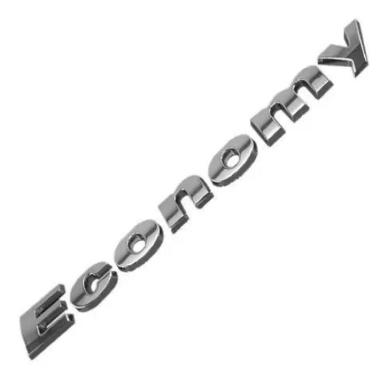 Emblema Letreiro Economy Linha Fiat Ano 2000 Peça Cromada Fita 3M
