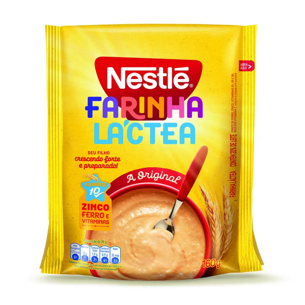 Farinha Láctea Tradicional Nestlé Sachê 160g ou 210g Original em Oferta na Shopee