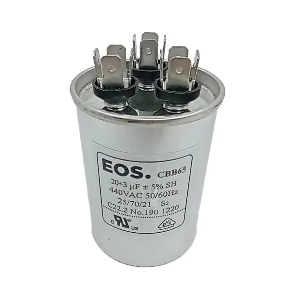 Capacitor Duplo 20+3uF 380V / 440V Para Ar Condicionado Split e Janela 7500 e 9000 BTUs Universal