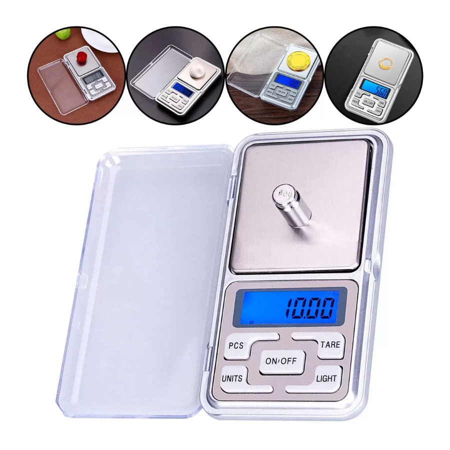 Balança Portátil de Alta Precisão Pesa de 0,1g Até 500g - Balança Digital - Balança de Cozinha - Balança Receitas