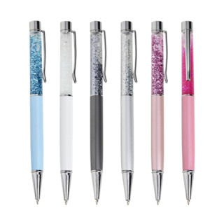 Caneta Metal Com Glitter Decorativo