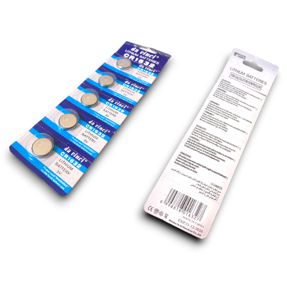 Bateria Com 5 unidades Botão (Cr-1632)