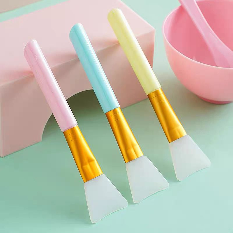 Pincel tipo c silicone máscara de argila e máscara diversas /pincel de máscara facial/pincel aplicador de silicone colorido