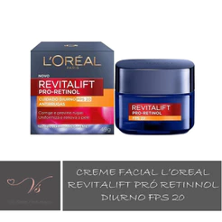 Creme Facial Revitalift Diurno Pro Retinol Fps 20 Loreal Paris 49g