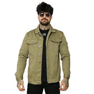 Jaqueta Masculina Sarja Verde Oliva