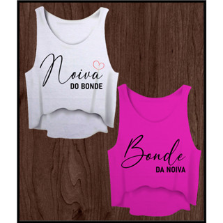 Cropped Regata Camiseta Feminina Bonde Da Noiva