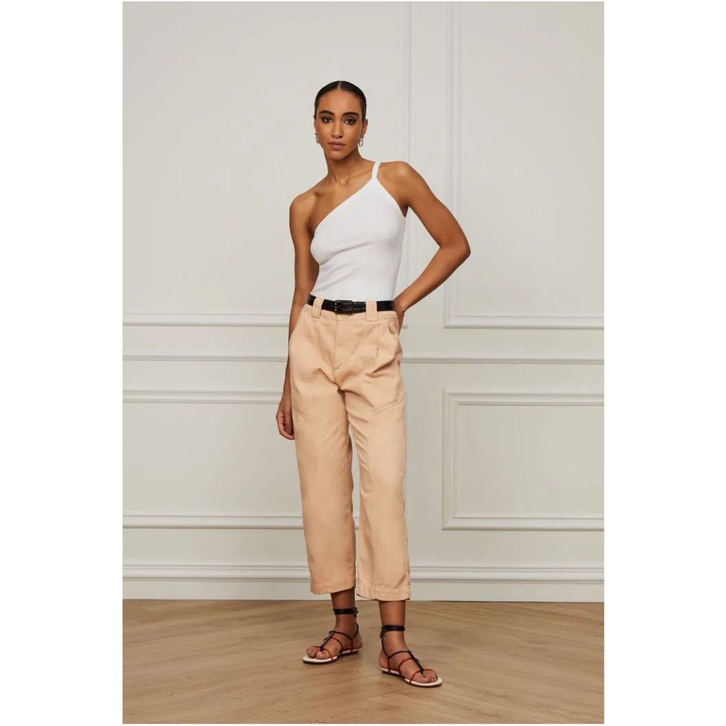 BLUSA RIB BASIC UM OMBRO SÓ- OFF WHITE ANIMALE