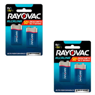 Bateria 9v Alcalina Rayovac - C/4 Unidades